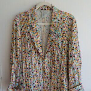 Multiples Jacket Blazer - NWT - Multicolor Bright Y2K Vibe - Size XL (581)